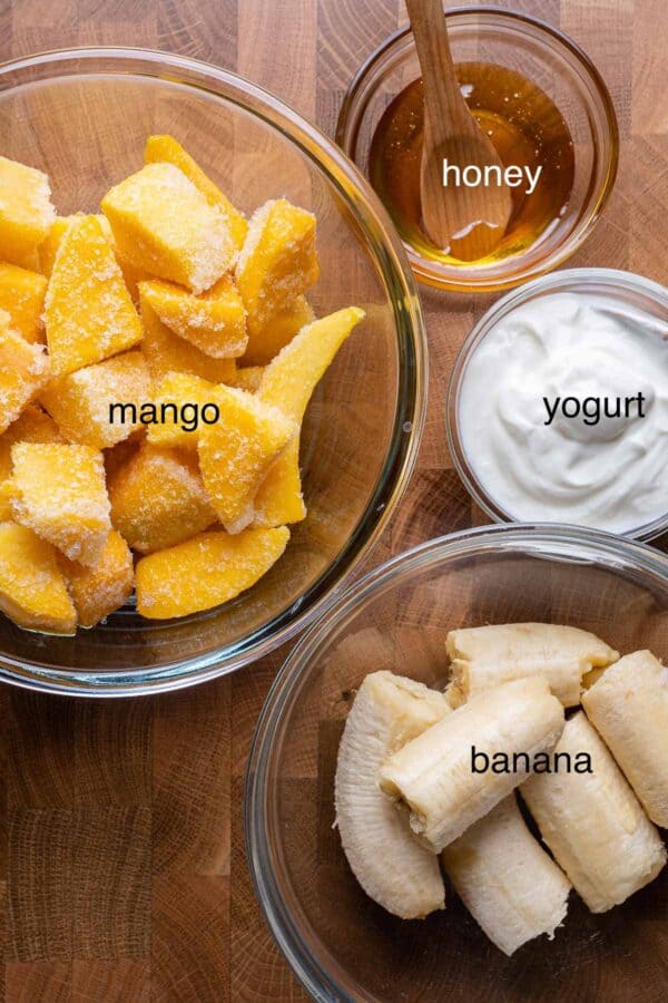 Healthy No Churn Mango Ice Cream El Mundo Eats