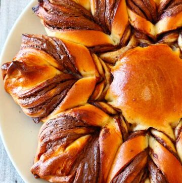 Braided Nutella Star Bread Recipe El Mundo Eats