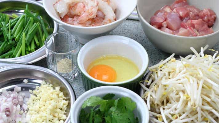 Pad Thai Main Ingredients