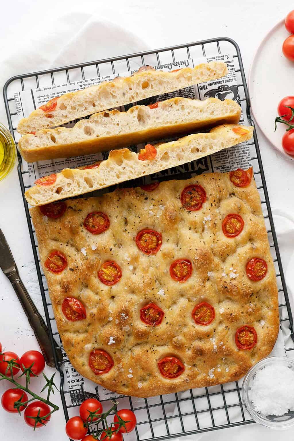 No-Knead Focaccia Bread Recipe - El Mundo Eats