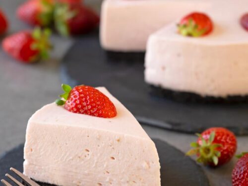 Cheesecake de Fresa Sin Horno - El Mundo Eats