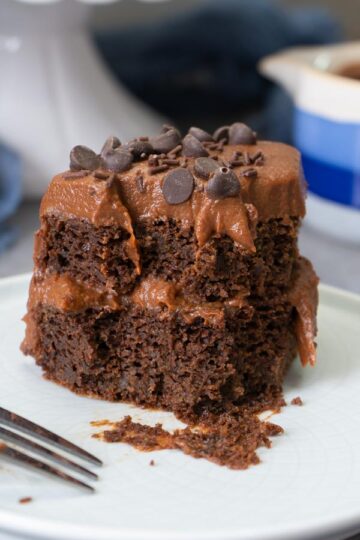 Healthy Zucchini Chocolate Cake - El Mundo Eats