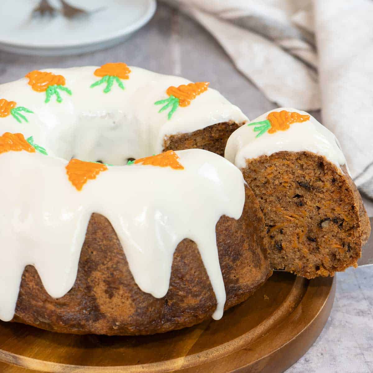 Vegan Carrot Cake Recipe - With The BEST Vegan Frosting!