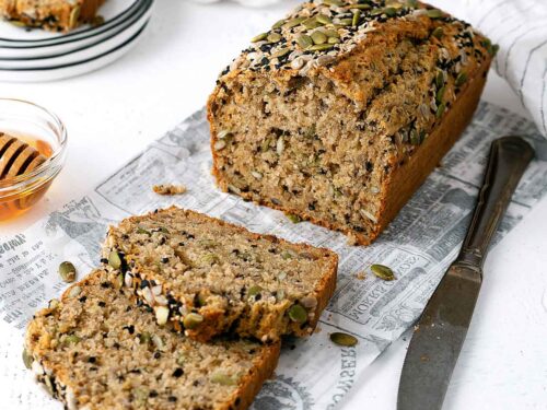 Pumpkin seed bread without yeast, Recipes