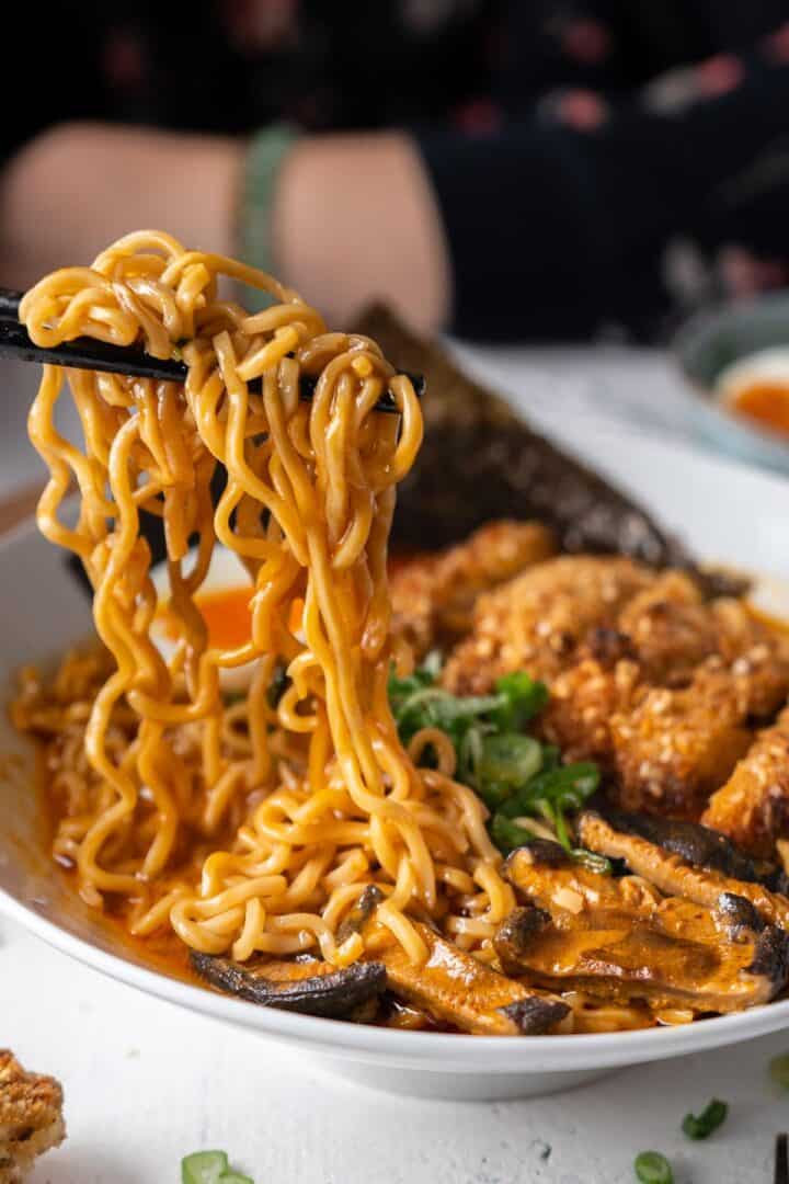 Spicy Ramen With Chicken Katsu - El Mundo Eats