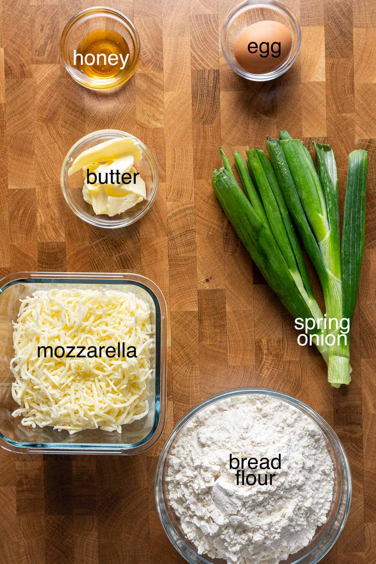 Ingredients to make cheese roti canai