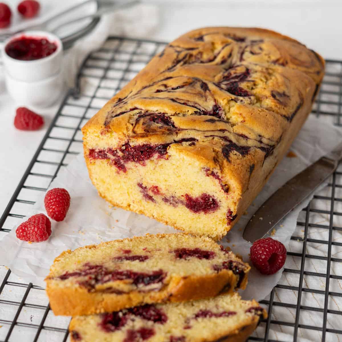 Raspberry-Swirl Pound Cake Recipe | Food Network Kitchen | Food Network