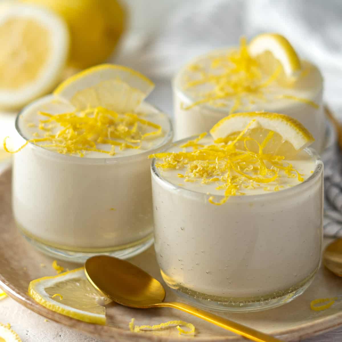 lemon mousse dessert