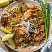 FP Authentic pad Thai in a plate.