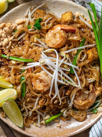 FP Authentic pad Thai in a plate.