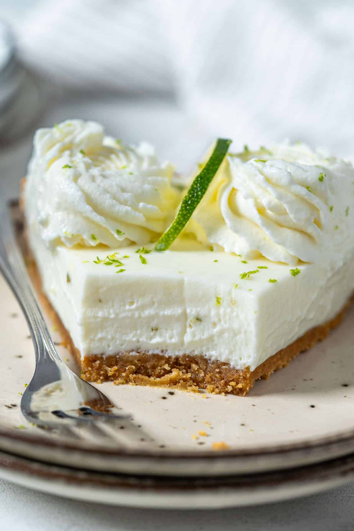 Half eaten key lime pie.