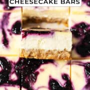 Pinterest Blueberry cheesecake bars.