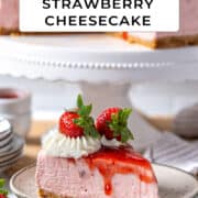 No-bake strawberry cheesecake Pinterest.