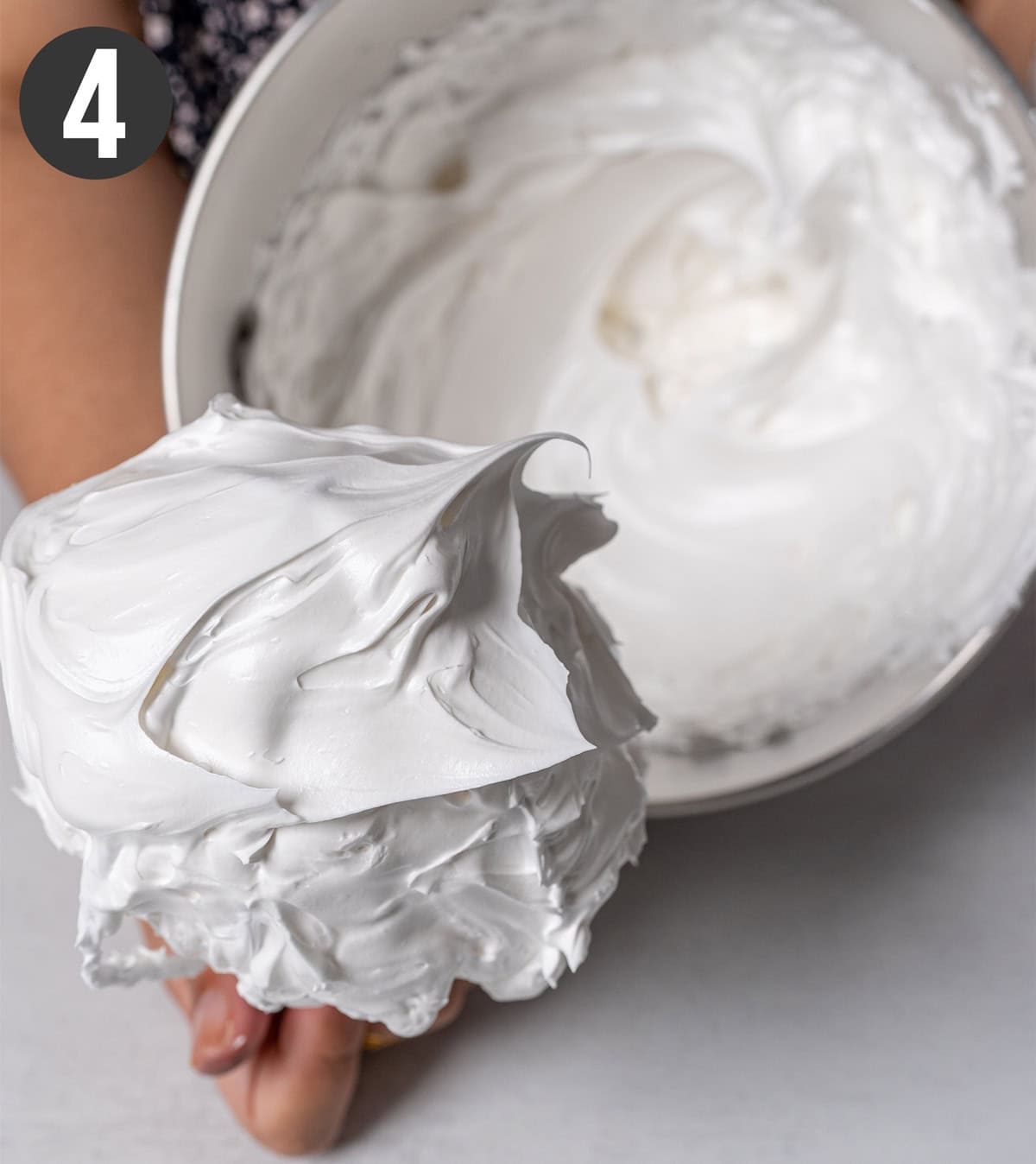 Swiss meringue step four.