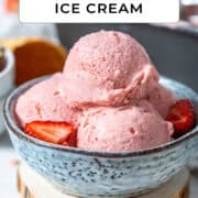 Strawberry ice cream for Pinterest.