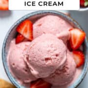 Strawberry ice cream for Pinterest.