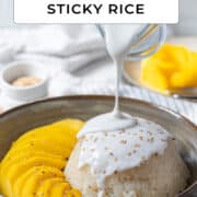 Mango sticky rice for Pinterest.