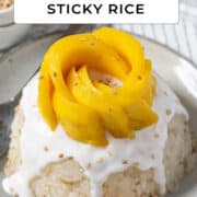 Mango sticky rice for Pinterest.