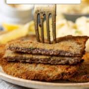 Milanesa steak for Pinterest.