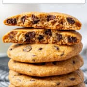 Healthy chocolate chip cookies.