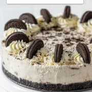 No-bake Oreo cheesecake for Pinterest.