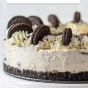 No-bake Oreo cheesecake for Pinterest.