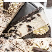 No-bake Oreo cheesecake for Pinterest.