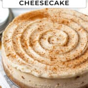 Cinnamon roll cheesecake for Pinterest 3.