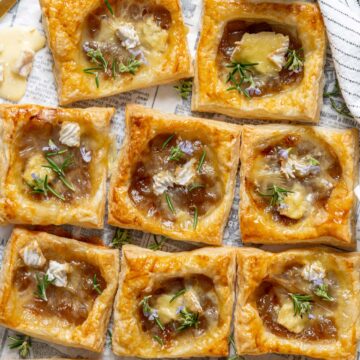 Caramelized onion tartlets for FP.