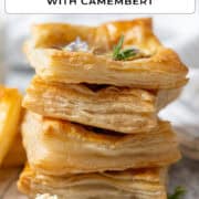 Caramelized onion tartlets for Pinterest.