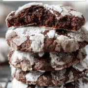 Chocolate crinkle cookies for Pinterest 2.