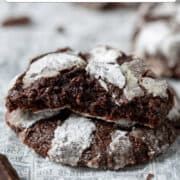 Chocolate crinkle cookies for Pinterest 3.