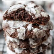 Chocolate crinkle cookies for Pinterest 5.